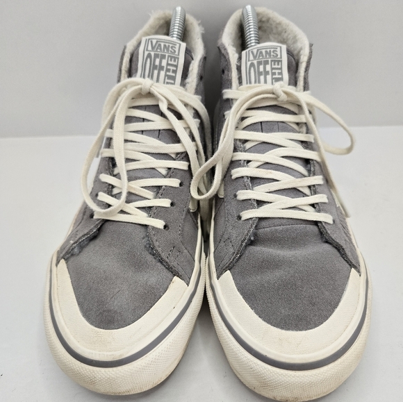 Vans | SK8-HI 138 Decon SF gray corduroy indie skateboard sneakers | WMS 6 - Picture 5 of 13